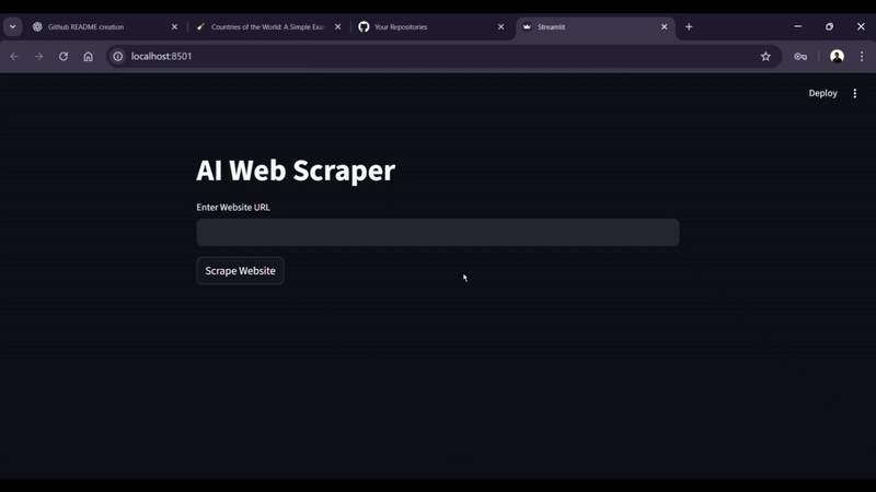 AI Web scrapper